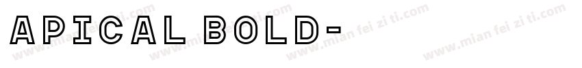 apical bold字体转换